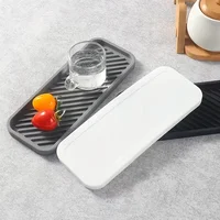 1pc Silicone Storage Tray Sink Sponge Soap Dispenser Storage Rack Cosmetic Ring Storage Tray Bathroom Accessories 2