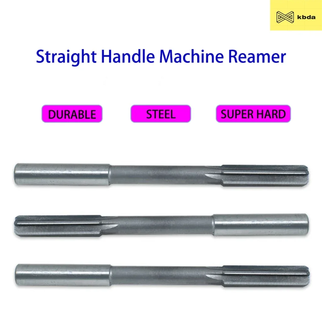 KBDA 1PCS 2-20mm HSS Machine Reamer H7 2mm 5mm 6mm 8mm 10mm 12mm 14mm 16mm 18mm 20mm High Speed Steel Straight Shank Reamer 3