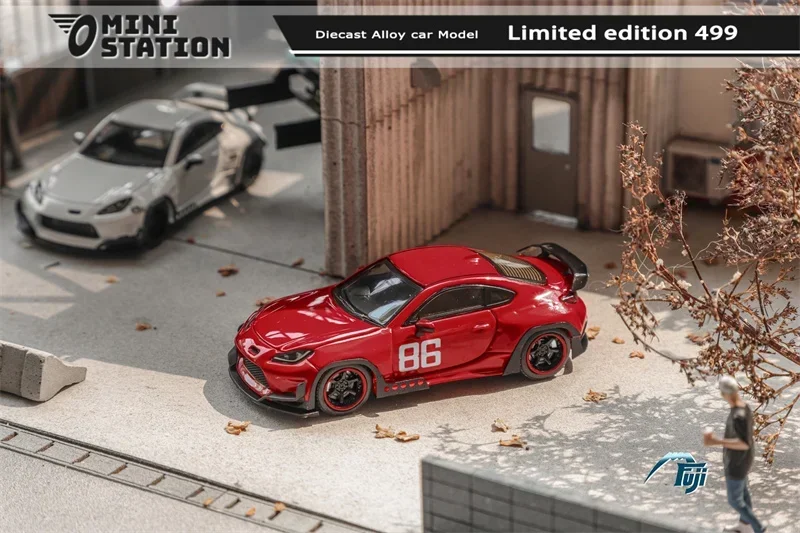 新品　トヨタ　GR86 1／64 パンデム　ミニカー　MFゴースト仕様ゼッケン 新品 トヨタ GR86 1／64 パンデム ミニカー MFゴースト仕様