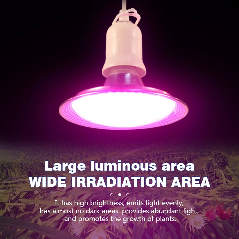 LED Grow Light Grow Light 18W AC85-265V Full Spectrum E27 Sunlike Phytolamp Bulb for Plants Flower Greenhouse Tent Hydroponic Plant Growth