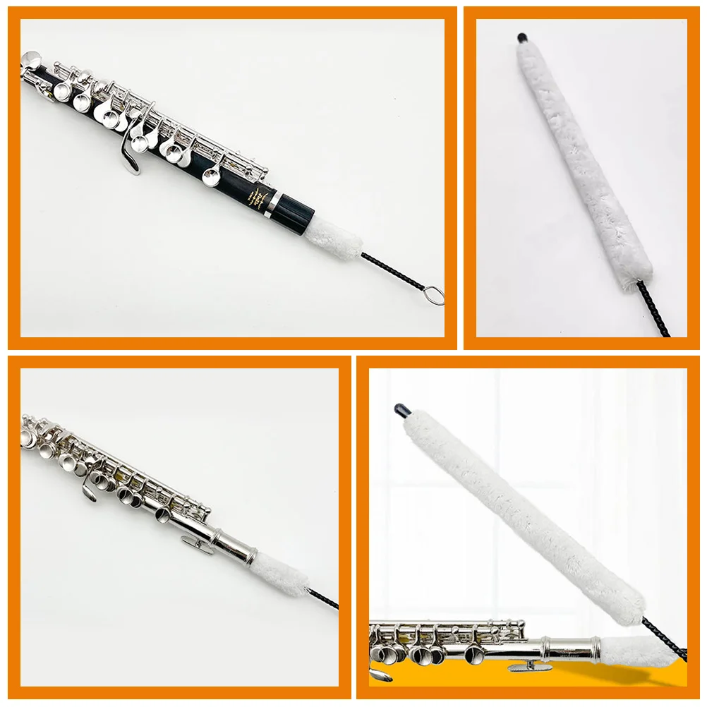 Piccolo Cleaning Brush Flute Products Reusable for Washable Kit Supplies Maintenance Cotton Thread Tool Tools