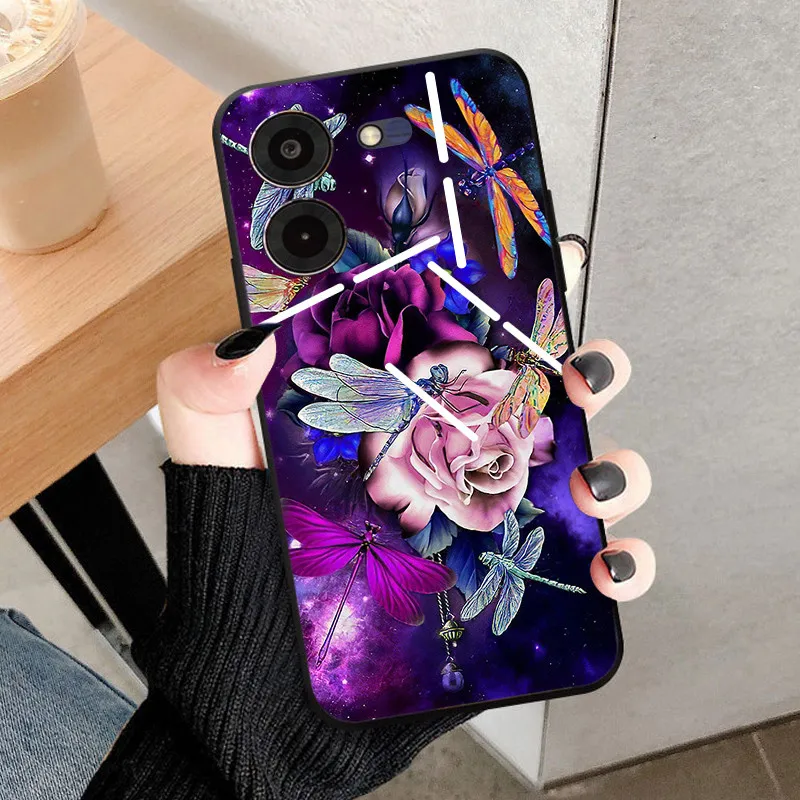 Black Soft Silicone TPU Protective Phone Case with Bumper Shell Coque