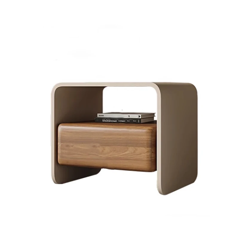 Nordic Luxury Night Table Aesthetic Trendy Storage Design Nightstand Unique Glamour Mesas Noches Dormitorio Bedroom Furniture