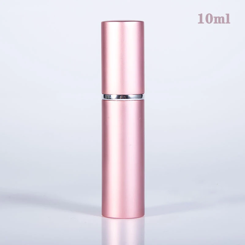 Compact Glass & Aluminum Refillable Perfume Spray Bottle