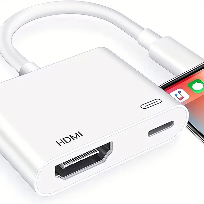 Adaptador de iluminacion a HDMI 2 en 1 convertidor de pantalla de 1080P con puerto de carga sin necesidad de alimentacion para iPad iPhone TV proyector y Monitor AliExpress