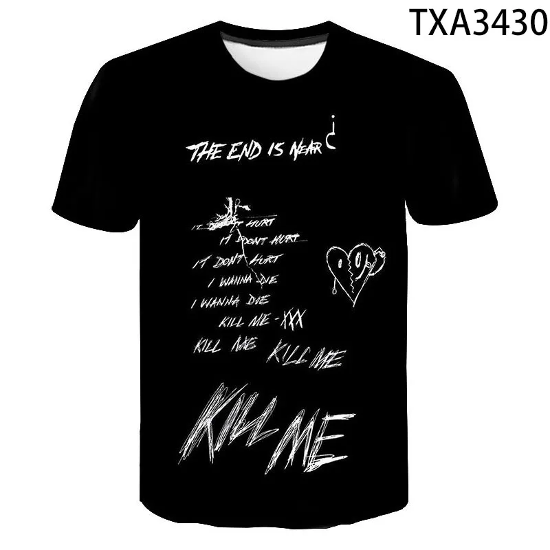 

Lil Peep 3D Printed T Shirts Oversized Haikyuu Graphic Fashion Short Sleeve Men Women Children Casual Streetwear Cool Tops Tee