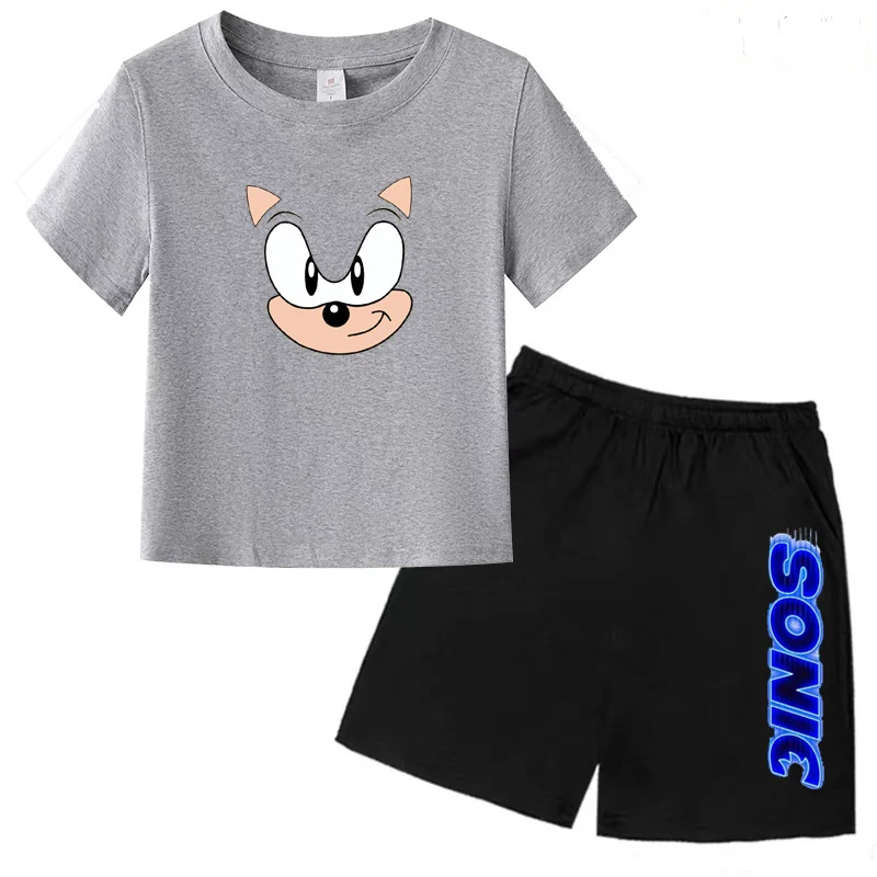 Kids T-shirt Shorts Clothing Set For 3-12yrs 2P