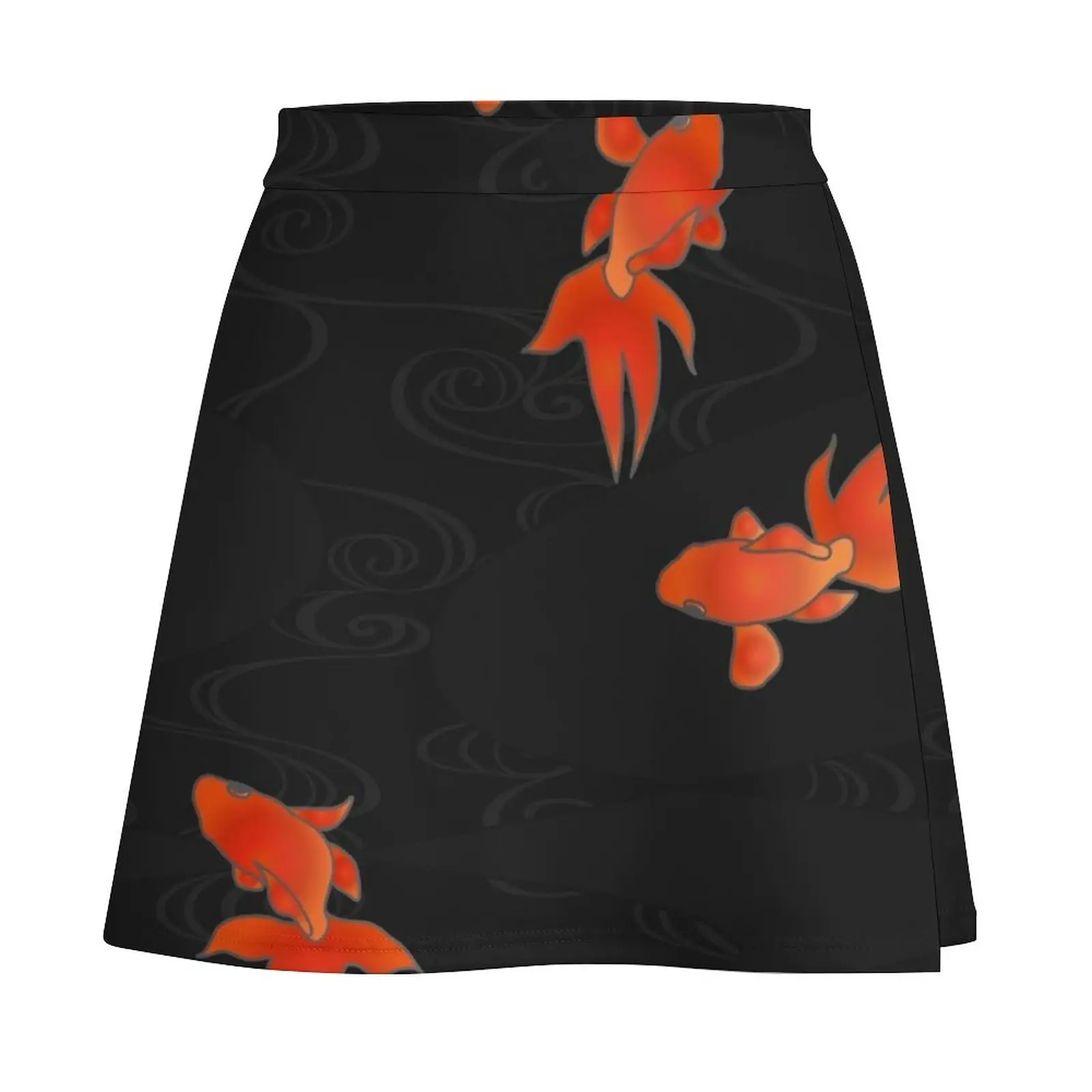 Japanese Minimalist Koi Pond Mini Skirt korean fashion Short skirt woman chic and elegant woman skirt luxury women's skirt