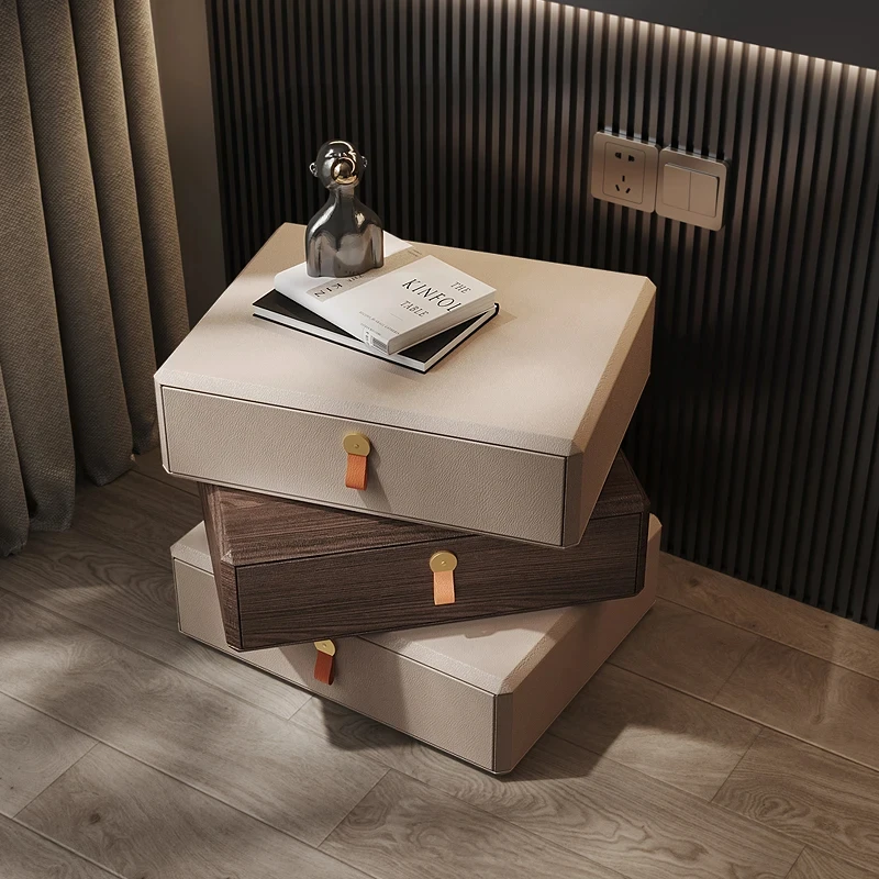 

Cabinets Storage Bedside Table Bedroom Coffee Drawers Luxury Nightstands Corner Mesinha De Cabeceira Bedroom Furniture VS62VM