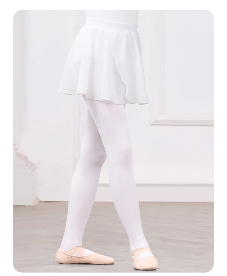 Mädchen Tanz Skate Weiche Mesh Pull on Rock Kinder Kleinkind Elastische Ballett Rock Nylon Tutu Tüll Kurzes Kleid – Detail 5