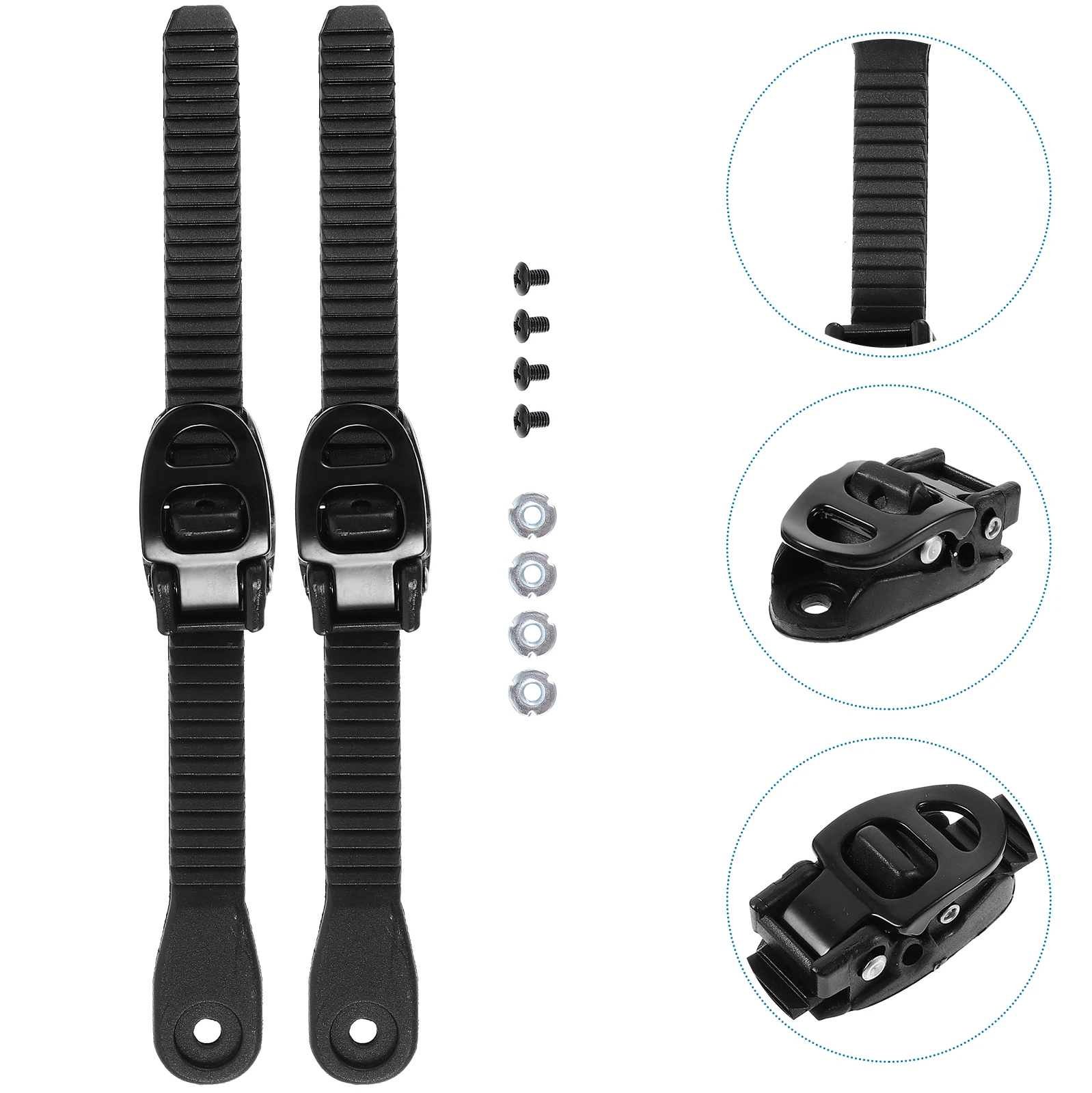 2 Sets of Roller Skating Straps Fixing Buckle Straps Skate Universal Buckle Straps Roller Fixing Skate Accessories