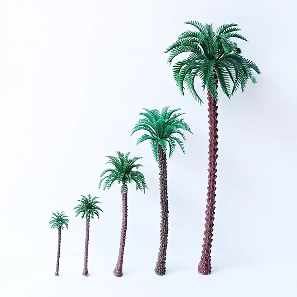 

5Pcs Beautiful DIY Wear-resistant Sand Table Scene Mini Coconut Tree for Gift Mini Coconut Tree Fake Coconut Tree