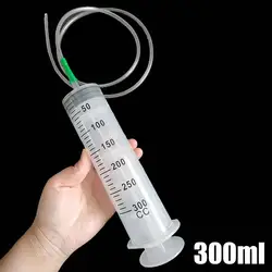 Large Capacity Reusable Syringe with Tube for Liquid Dispensing and Feeding (300ml)