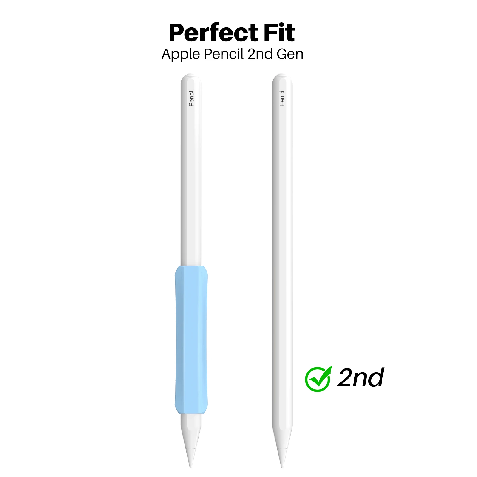 Apple Pencil 1/2 연필 그립 케이스 미끄럼 방지 커버 연필 케이스 태블릿 터치 스타일러스 실리콘 펜 그립 보호 커버