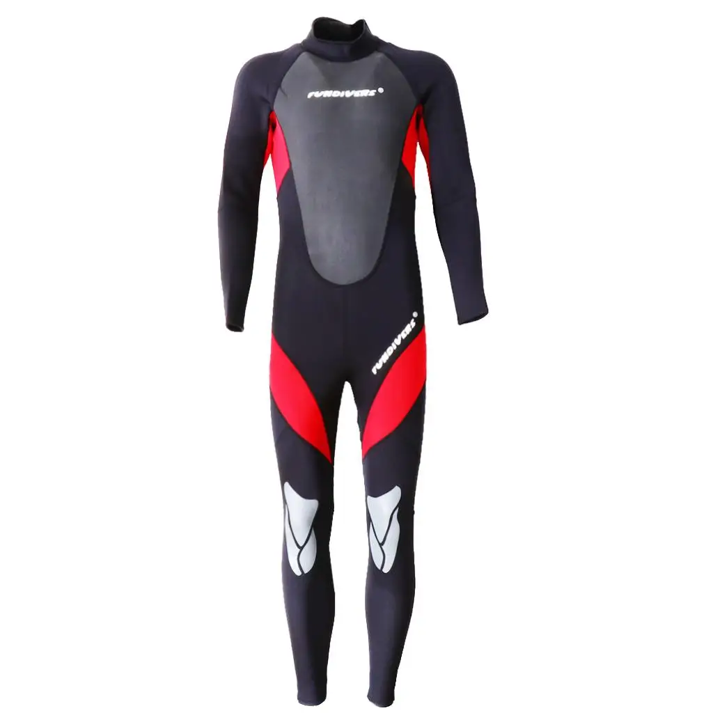 Wetsuit men`s long diving suit surf suit swimsuit sun protection