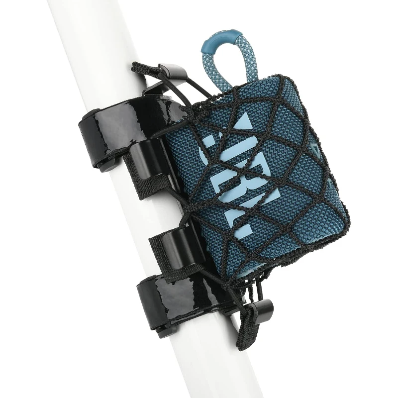 Suporte de Metal Portátil para Bicicleta Carrinho de Golfe Trilhos de Barco Alça Ajustável Suporte de Alto-falante com Bolsa Líquido Jbl go Speaker