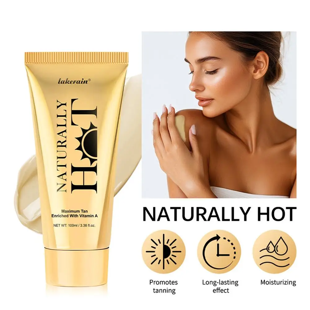 100ml Body Self Tanning Mousse Fake Tan Bronze Skin Bronzer Natural Quick Body Tanner Face Self Mousse Sunless Tanning L7F6