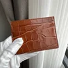 Custom Name Monogram Luxury Genuine Leather Men Wallet Card Holder Crocodile Pattern Gift for Girlfriend Boyfriend Friend Her 2
