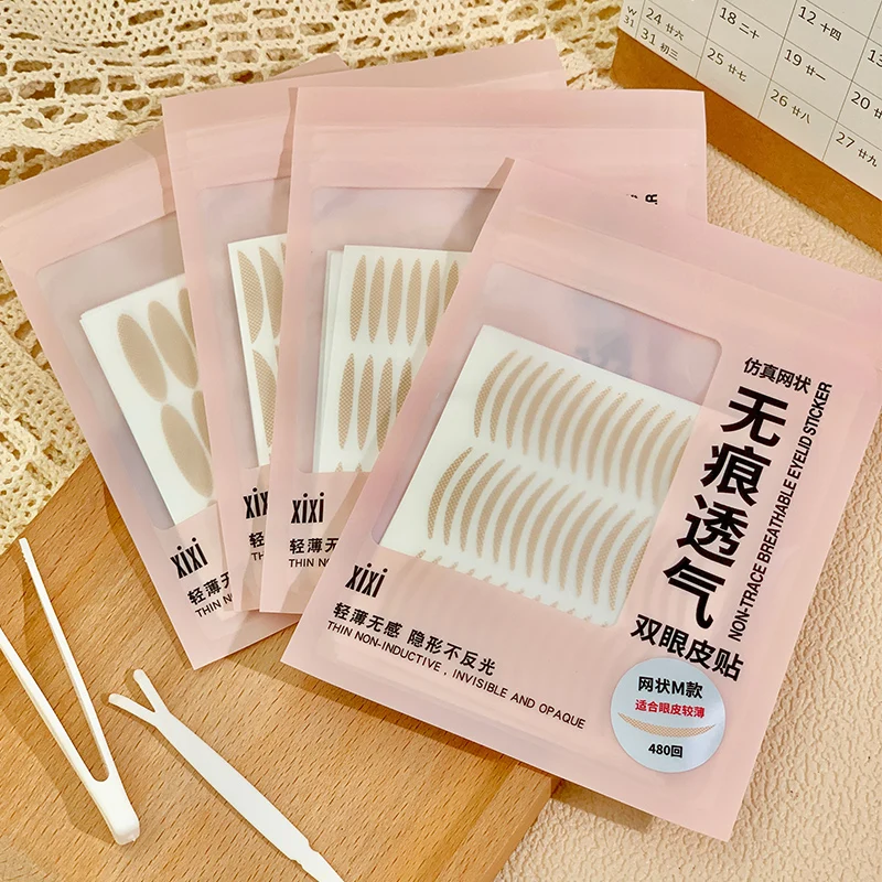 Description Picture 2 of item10 sheets Eyelid Sticker Invisible Double Eyelid Tape Lace/Mesh Type Self Adhesive Double Eye Tape Stickers Eye Makeup Tools