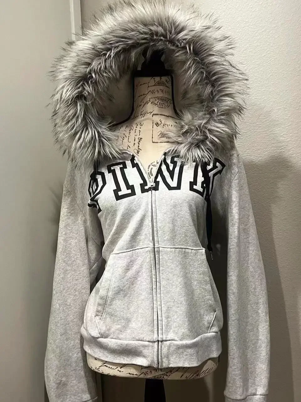 Y2K women's new plush hooded jacket for men and women casual and comfortable thickened solid color street daily cardigan top 4