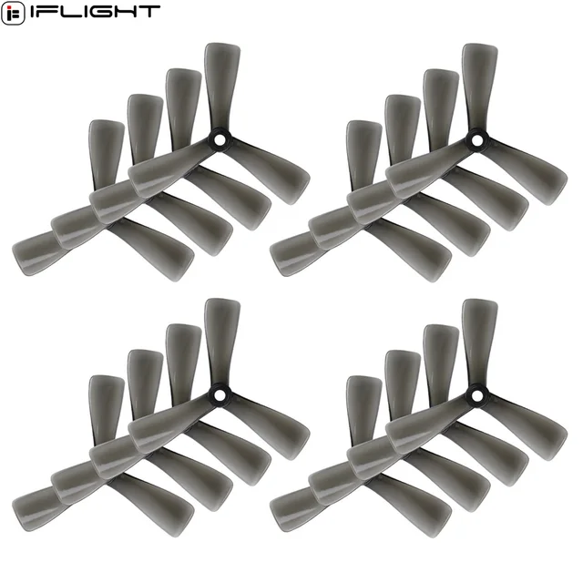 2/4Pair iFlight Nazgul 3535 3.5inch Cine Tri-blade/3 Blade Propeller Blade with 5mm Mounting Hole for FPV Protek35 Parts 2