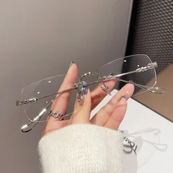 Universal Anti - Blue Light Filter Glasses - Clear Lenses, Radiation Protection (Silver)