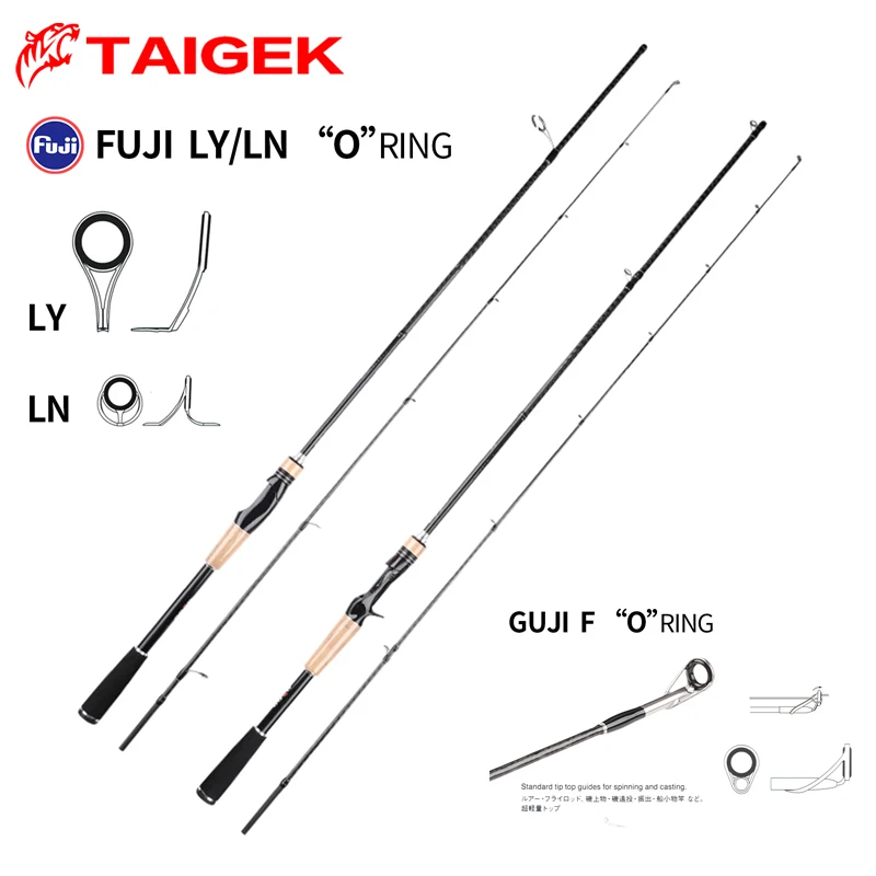 

TAIGEK FUJI Spinning Fishing Rod 1.98m 2.13M M ML Power MF Action Japan 7-17g 10-20g Toray Bass Carbon lure Rod