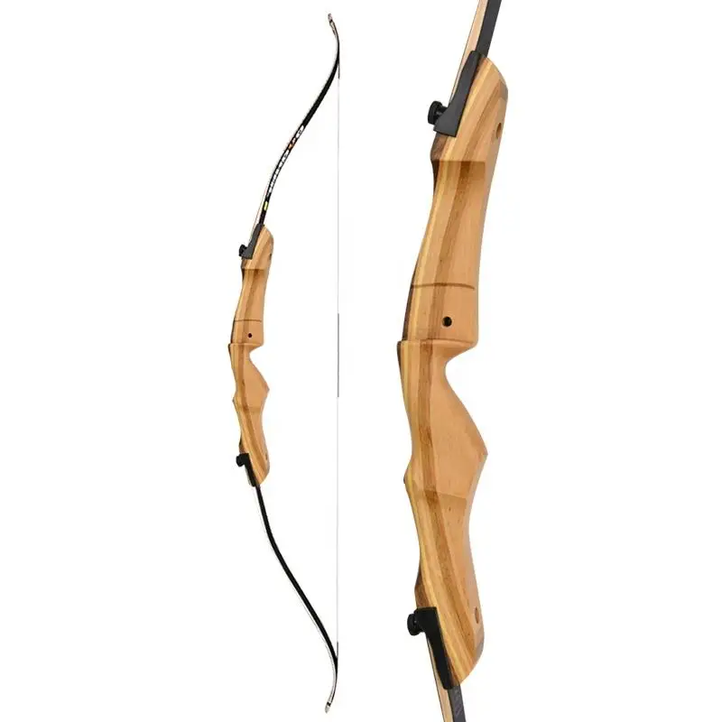 WoodBowRiser4854Inch1022LbsSafeArcheryShootingGameBow