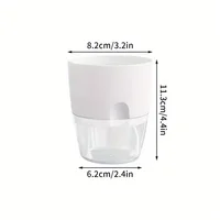 10/5Pcs Self Watering Plastic Flower Pot Double Layer Hydroponics Plants Bonsai Pot Vases Succulent Potted Home Office Decor 5