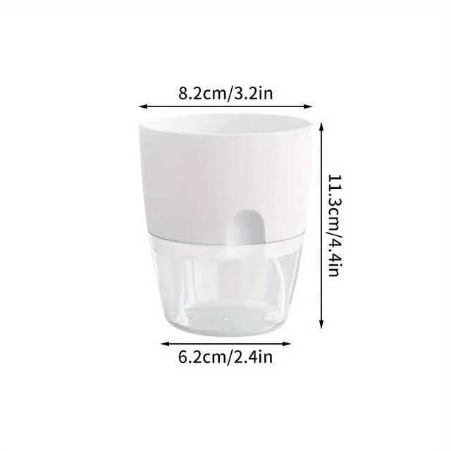 10/5Pcs Self Watering Plastic Flower Pot Double Layer Hydroponics Plants Bonsai Pot Vases Succulent Potted Home Office Decor 5