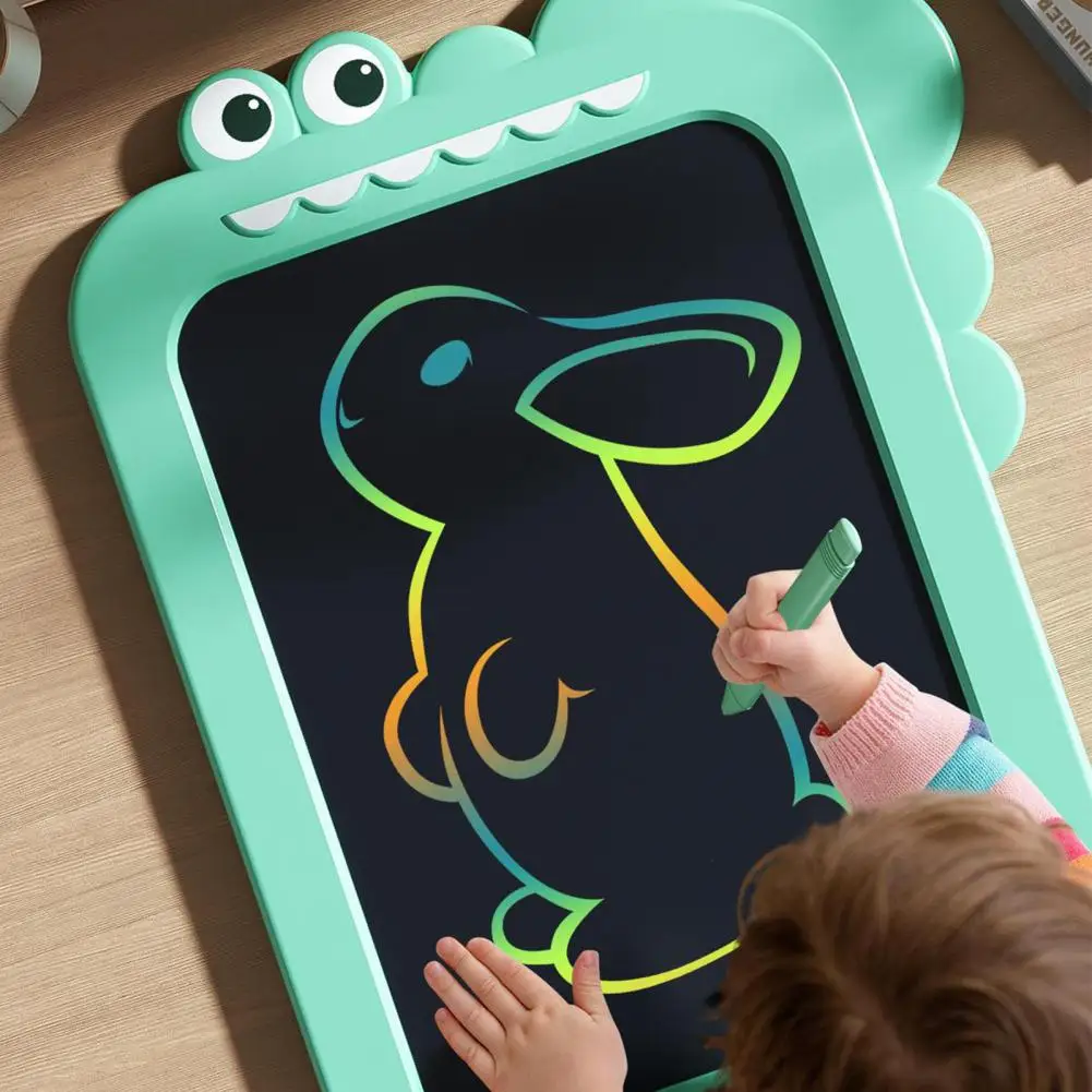 Kids Drawing Tablet Kids Crocodile Shape Lcd Writing Tablet Dinosaur Drawing Pad Set Toddler Doodle Board for Boys for Toddlers kid light drawing pad doodle board painting wonder tablet luminescent glow fluorescent writing educational learning toy 3 year
