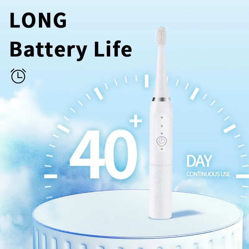 Electric Toothbrush Cross Border Jianpai Sonic Electric Toothbrush Men and Women Adult Non Rechargeable Soft Fur Full Automatic Waterproof
