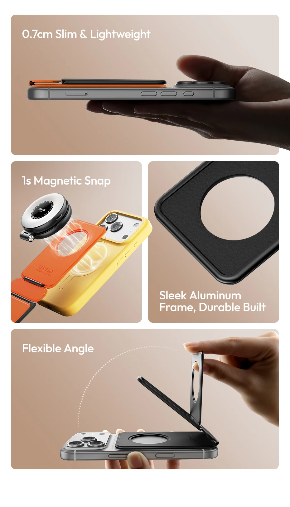 Ulanzi PS01 MagSnap Phone Stand Flexible Angle