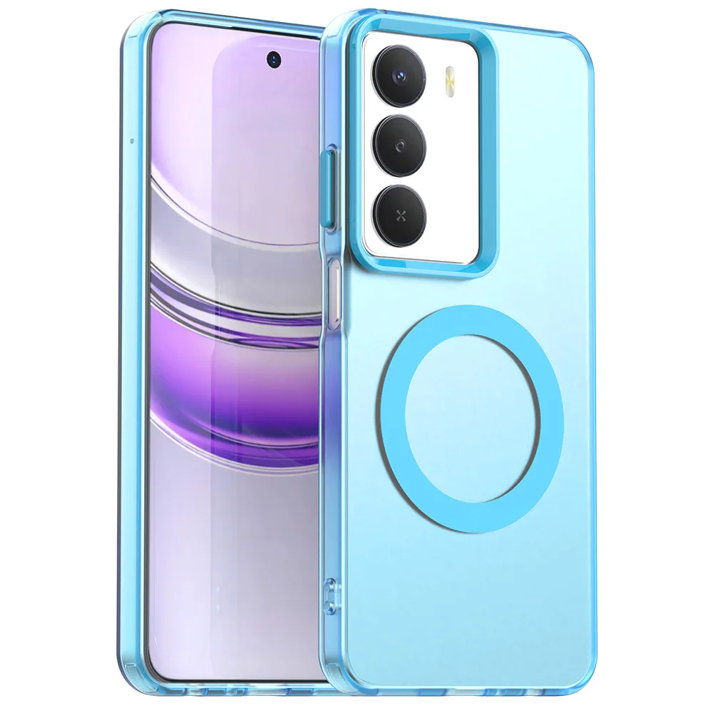 Frosted Clear Slim Protective Magnetic Phone Case