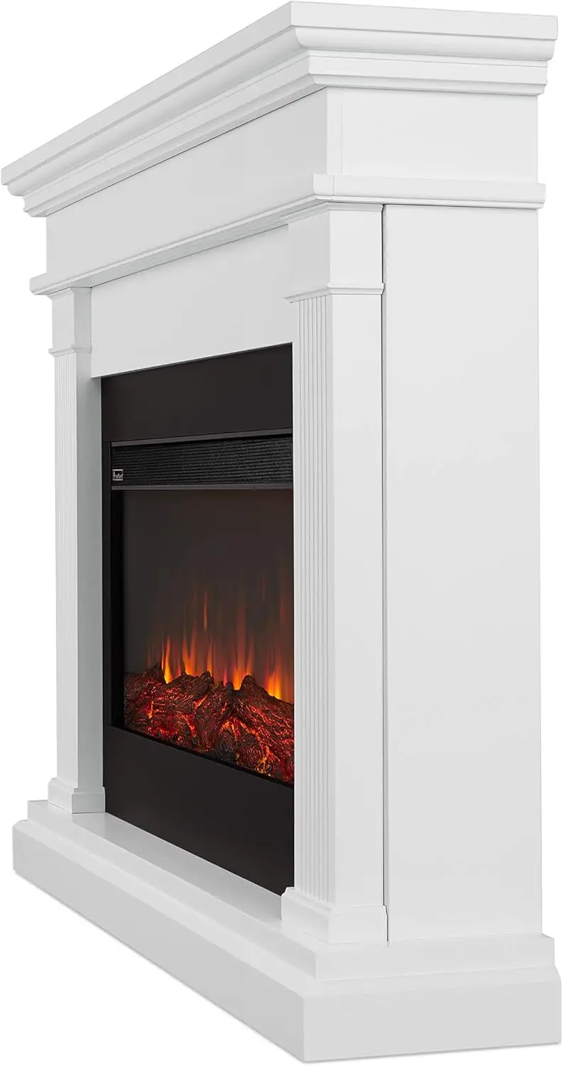 Beau 59" Landscape Electric Fireplace with Mantel for Living Room or Bedroom Replaceable Fireplace Insert Heater Timer 6
