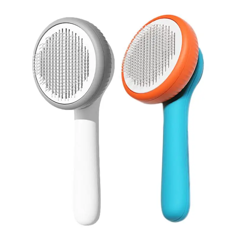 

Щетка для груминга домашних животных, самоочищающаяся, эргономичная, против выпадения шерсти собак и кошек