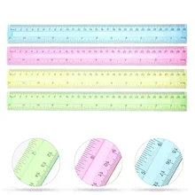 

16pcs Plastic Straight Rulers Drawing Rulers Measuring Tools Students Stationery
