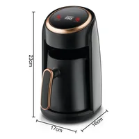 Cafetière Portable 300ml 600W avec Protection contre les débordements, arrêt automatique, cuiseur à café électrique turc noir-or 6