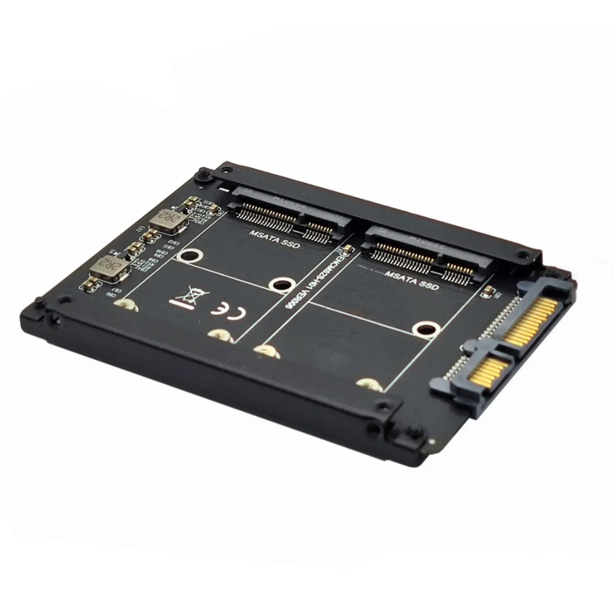 

2,5-дюймовый корпус для жёсткого диска с SATA на Dual MSATA Mini-SATA