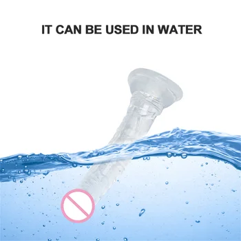 Realistic Dildo Anal Masturbator Sex Toys For Couples Crystal Jelly Dildo Suction Cup Penis Thrusting Dildo Phalos For Women Set 5