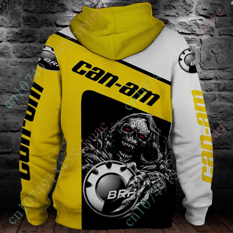 Can-am Essentials Streetwear Anime Oversize Hoodie Harajuku 3D Printing Sweatshirt Unisex Zip Hoodies Casual Men's Clothing Top