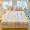 Bonenjoy Soft Fitted Sheet Printed Bed Cover Breathable Mattress Protector Bed Linen простынь на резинке (Pillowcase Need Order) 4