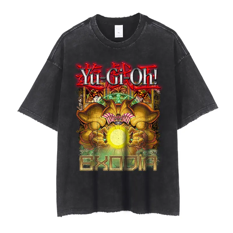 ABYSTYLE Yu-Gi-Oh! Men's T-Shirt - Black Crewneck Slim Fit Shirt With Yugi Graphic - View #4