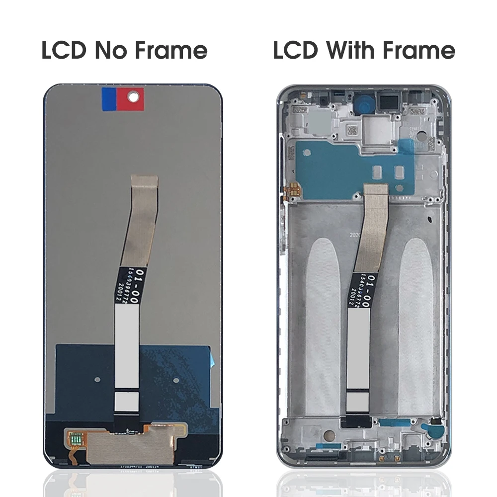 Xiaomi Redmi Note 9s用の交換用LCDタッチスクリーンセット,6.67