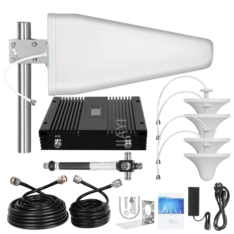 

Powerful High Power 27 30dBm Repeater 700/900/1700/1800/1900/2100/2600 Mhz 2G 3G 4G Signal Booster for Large Scale Building