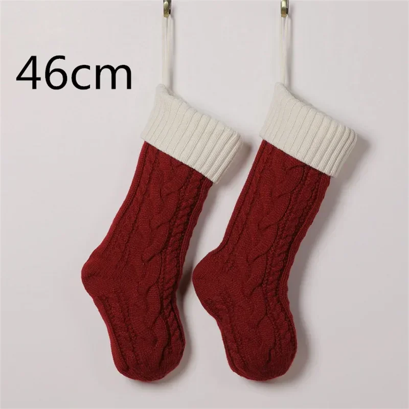 18"/46CM Large Capacity Christmas Gift Bag Decorative Socks Christmas Stocking Hanging Xmas Tree Ornaments Decorations gift bags,christmas gift bags,christmas stockings