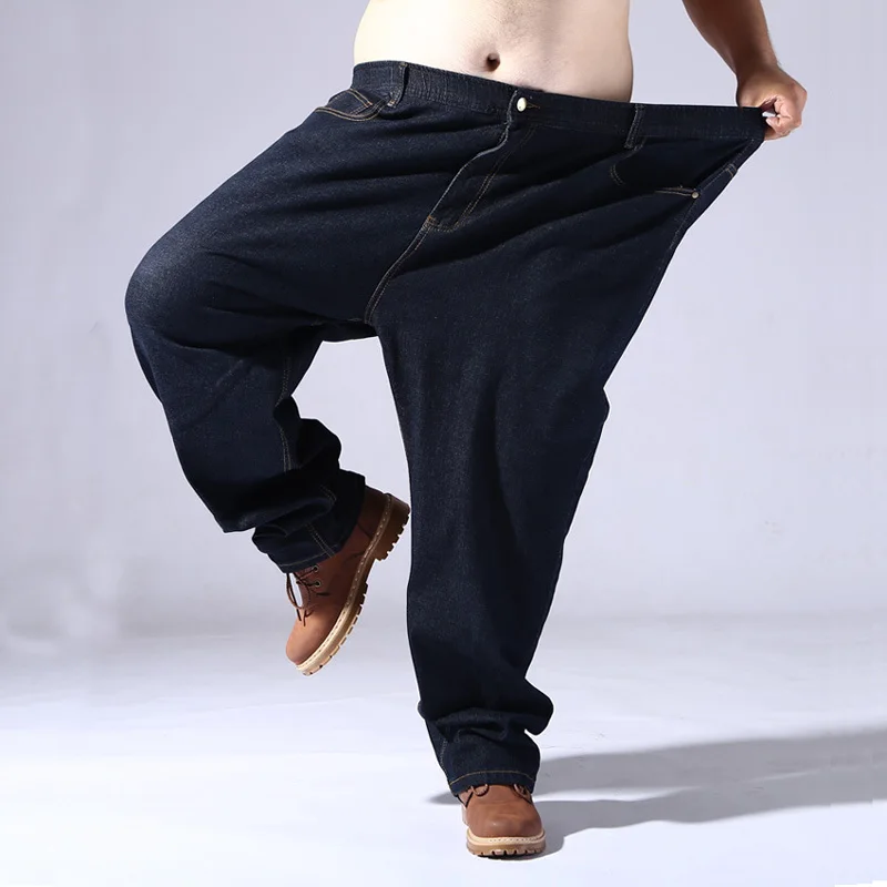 Large size men jeans 200KG plus size 10XL 11XL 12XL 13XL autumn and winter pants large stretch straight 50 54 56 58 black jeans 3