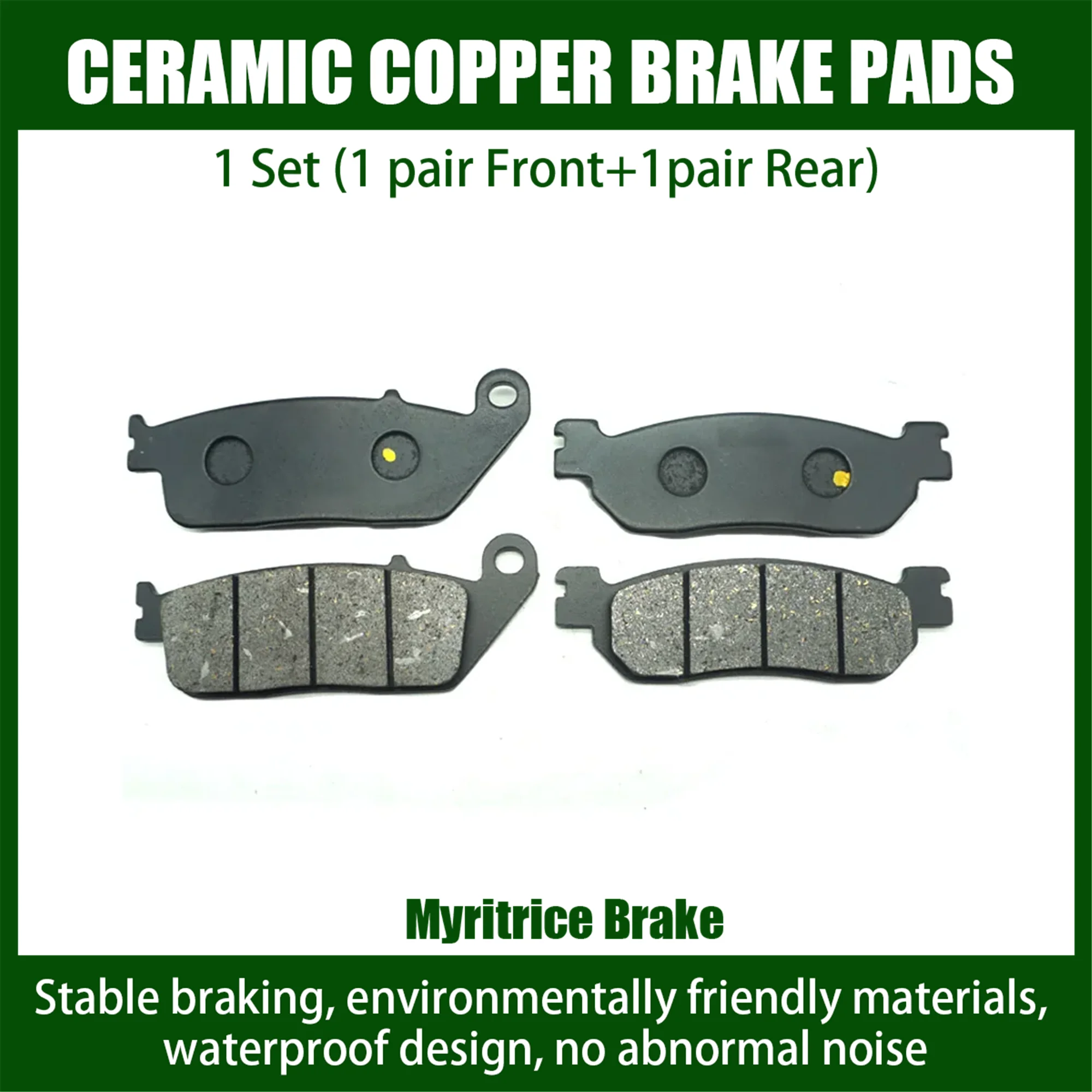 Myritrice Adatto Per Yamaha Yp250 Yp250R X-Max Xmax250 Yp125 Yp400R Pastiglia Freno Anteriore Posteriore Yp 250 R X-Max Xmax 250 Yp 125 Yp 400 R