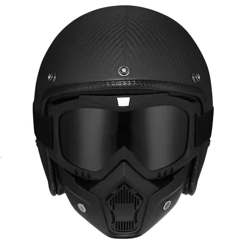 Casco Moto Open Face Retro Vintage Casque Casco Ciclomotori Vespa Rbike Jet Pilot Capacete De Men Women