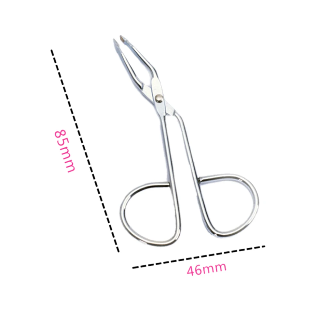 1PC Stainless Steel Small Nail Tools Eyebrow Nose Hair Scissors Cut Manicure Facial Trimming Tweezer Makeup Beauty Tool 6